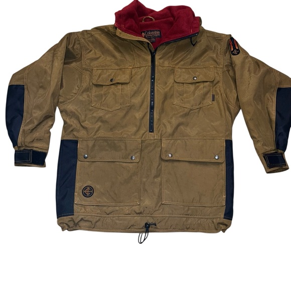 Vintage 90s Columbia Convert Jacket Gorpcore Utility Parka Fleece Lined Medium - Picture 2 of 15